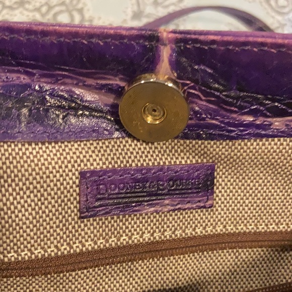 Dooney & Bourke patterned leather- purple purse - Picture 3 of 8